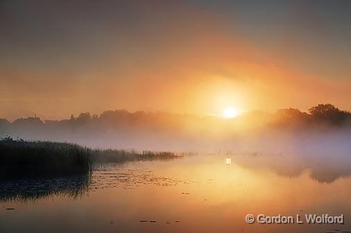 Foggy Sunrise_22438.jpg - Rideau Canal Waterway photographed near Smiths Falls, Ontario, Canada.